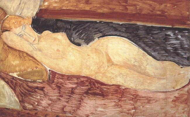 Amedeo Modigliani Reclining Nude (mk39) oil painting image